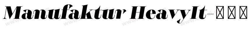 Manufaktur HeavyIt字体转换